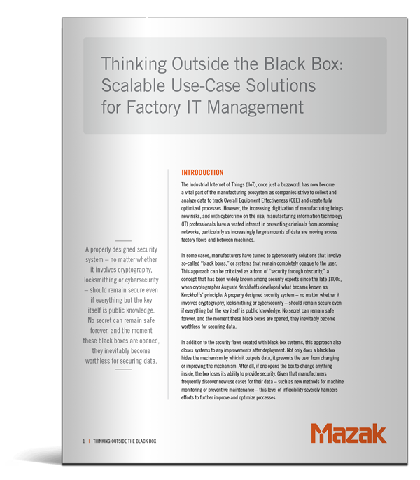 Thumbnail: Thinking Outside the Black Box: Scalable Use-Case Solutions for Factory IT Management